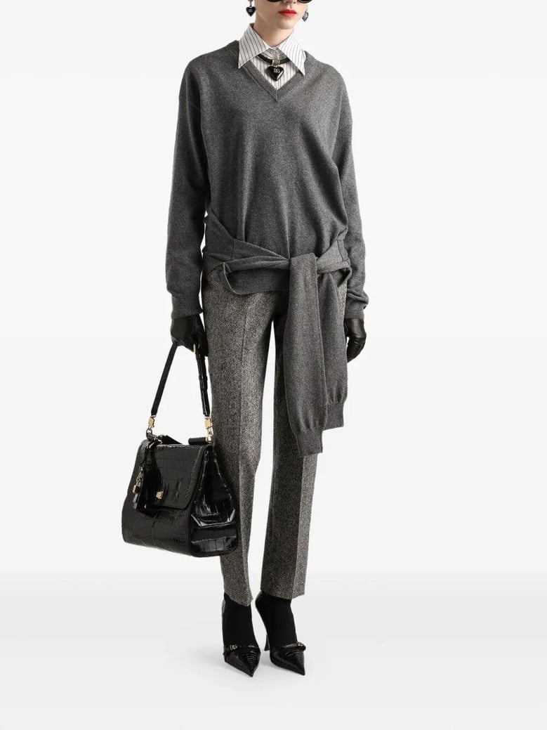 wool-blend dotted trousers by Selfnex