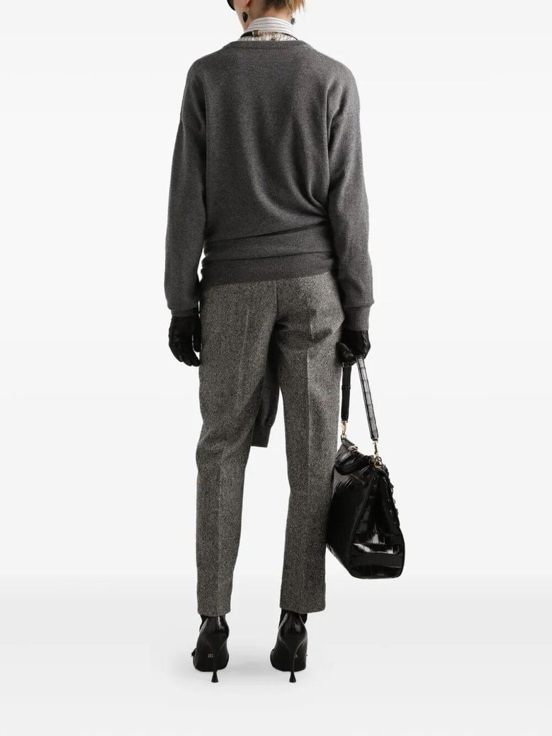 wool-blend dotted trousers by Selfnex