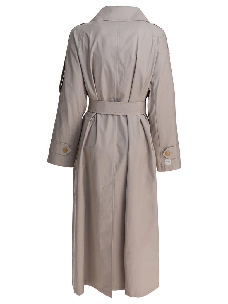 double-breasted cotton twill trench coat by Selfnex