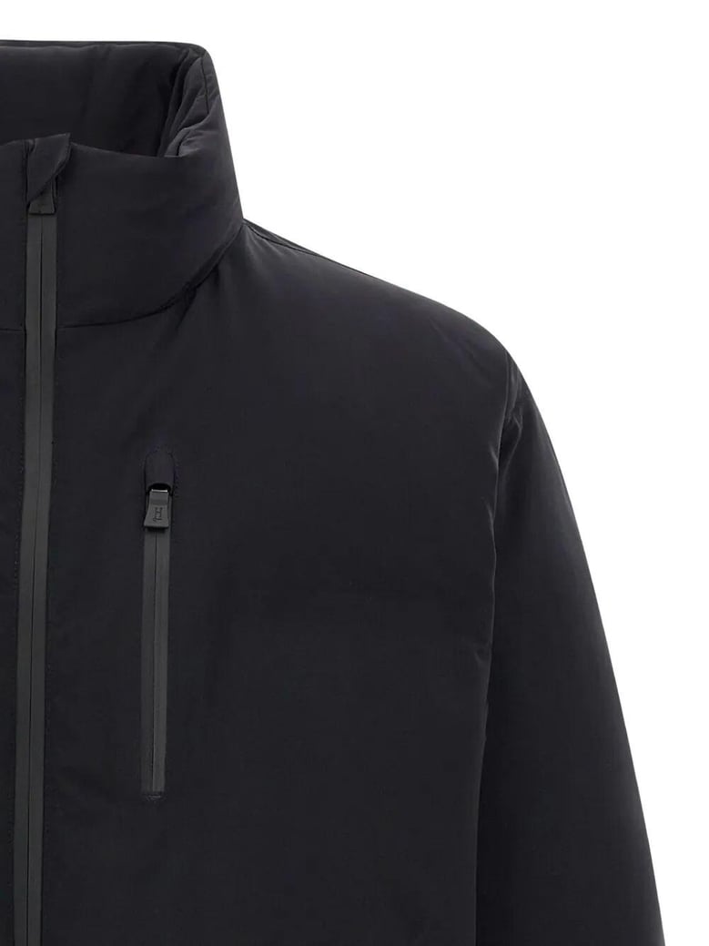 new impact high-neck short down jacket by Selfnex