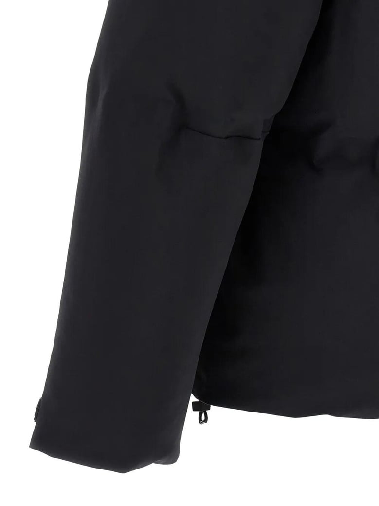new impact high-neck short down jacket by Selfnex