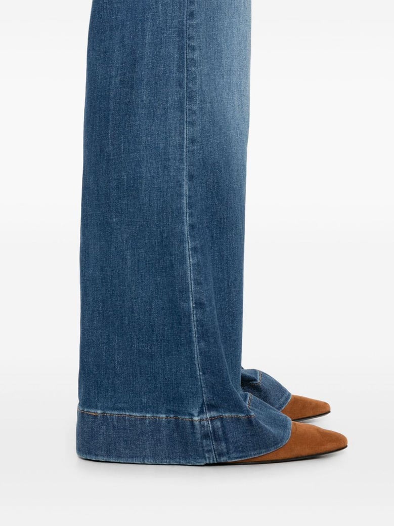 modern dojo - high-waisted flared jeans by Selfnex