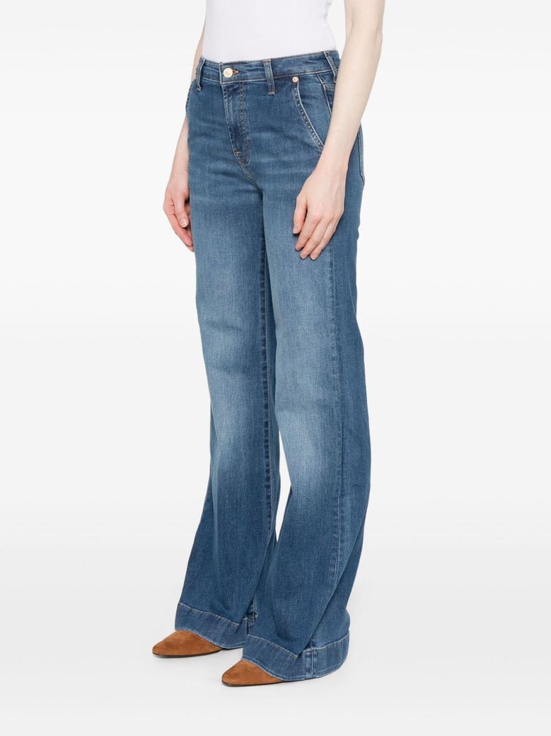 modern dojo - high-waisted flared jeans by Selfnex