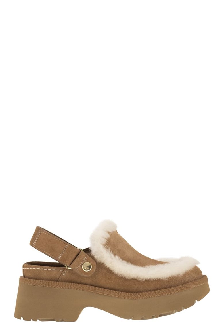 esmee - suede clogs by Selfnex