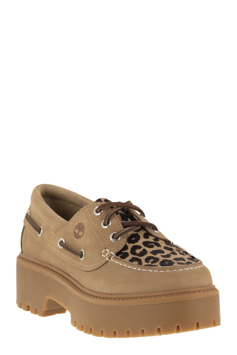 stone street - boat shoe with platform by Selfnex