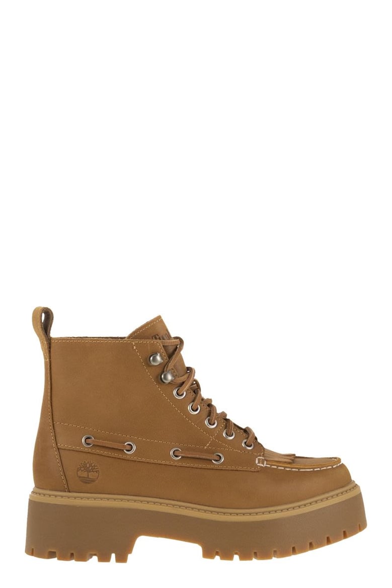 stone street - fringed boot with platform by Selfnex