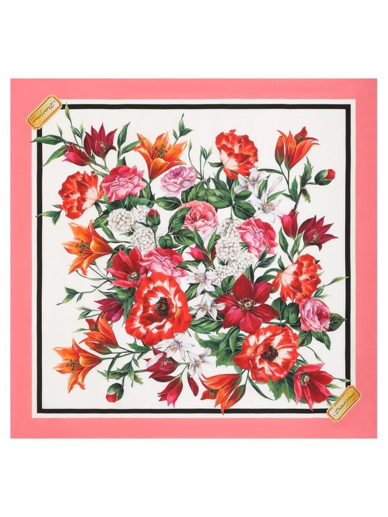 silk twill floral print scarf by Selfnex