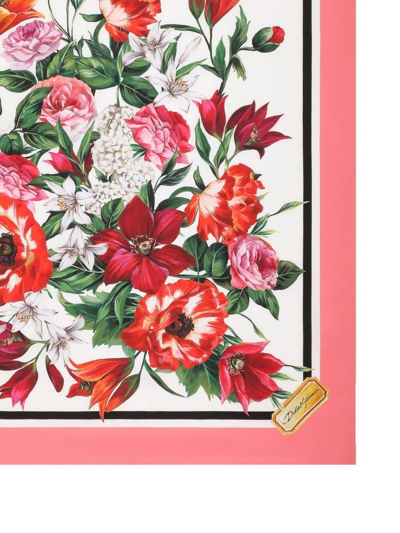 silk twill floral print scarf by Selfnex