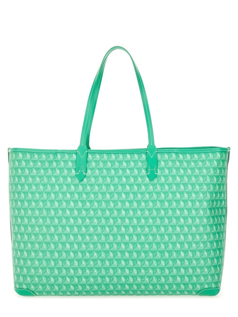 tote bag with i am a plastic bag pattern by Selfnex