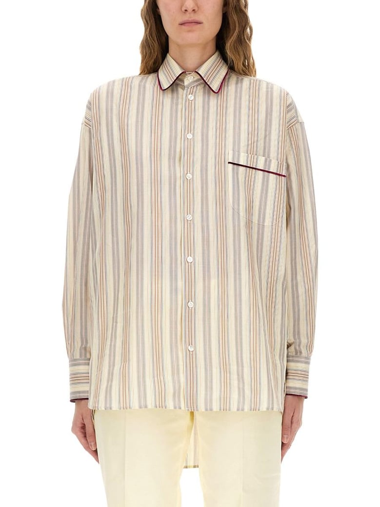striped cotton shirt by Selfnex