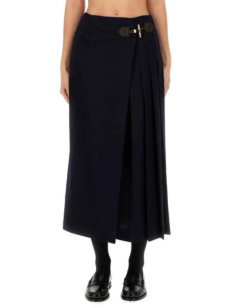 midi skirt with toggle by Selfnex