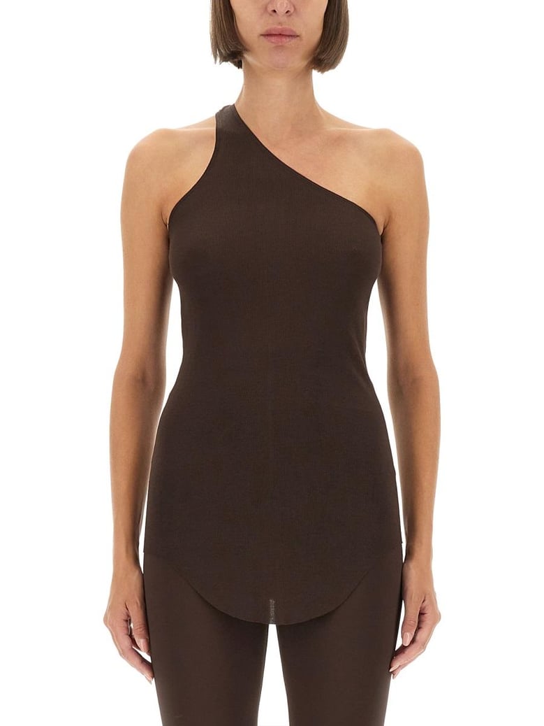 brown viscose top by Selfnex