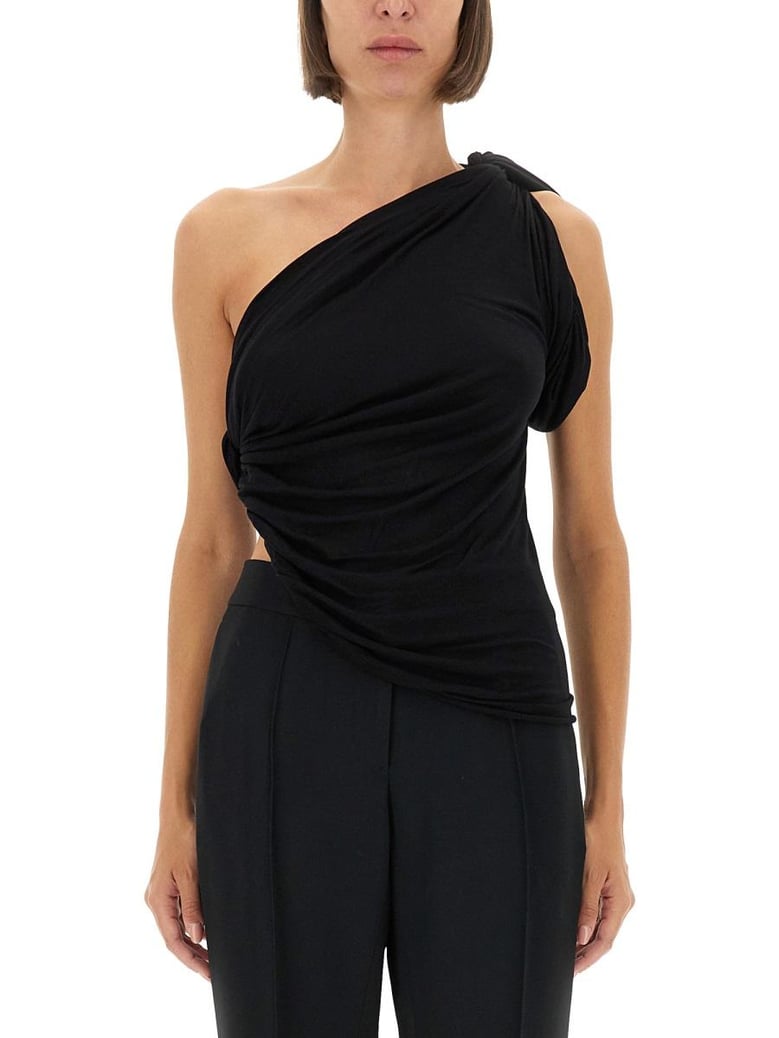 black viscose top by Selfnex