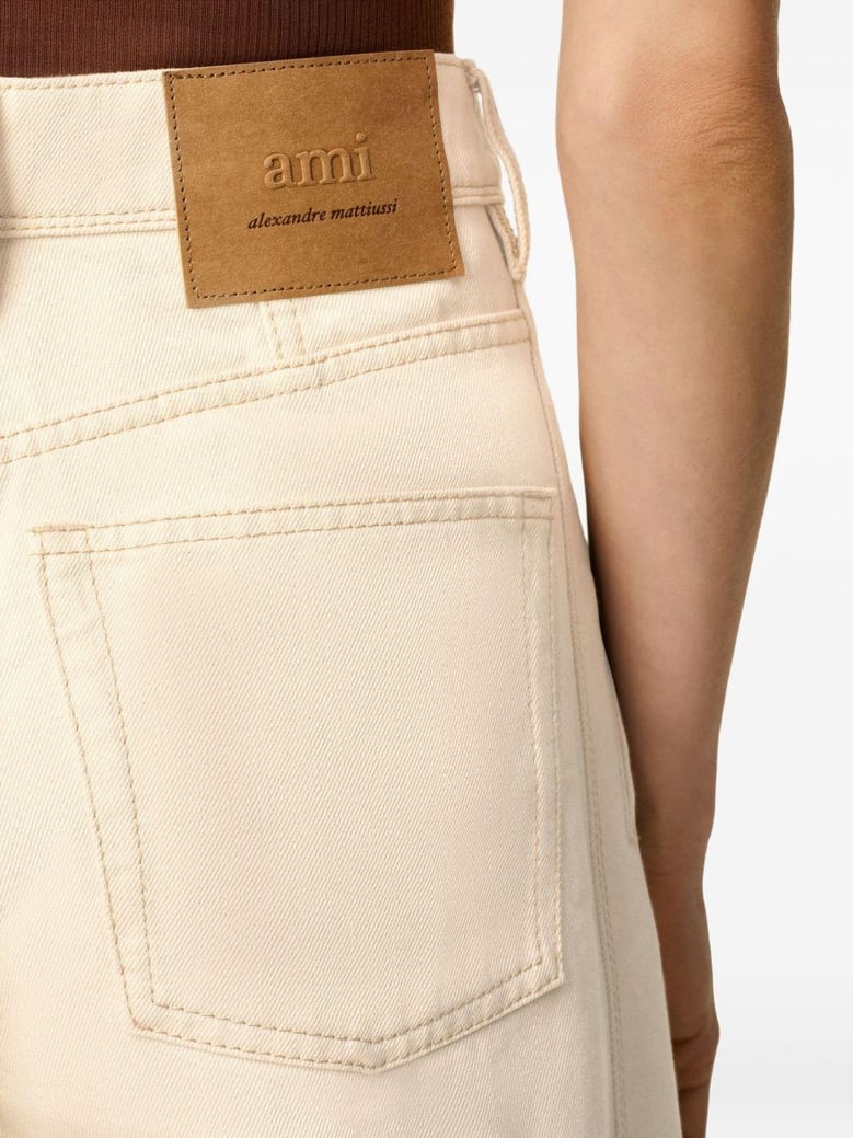 beige cotton jeans by Selfnex