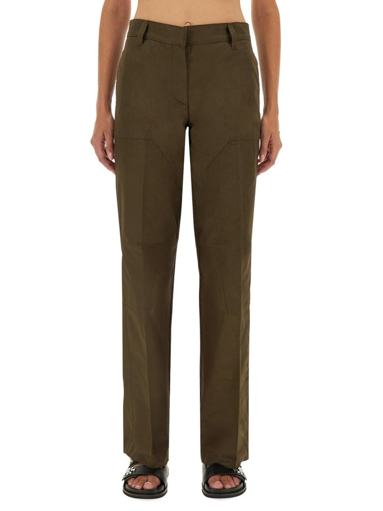 green cotton trouser by Selfnex