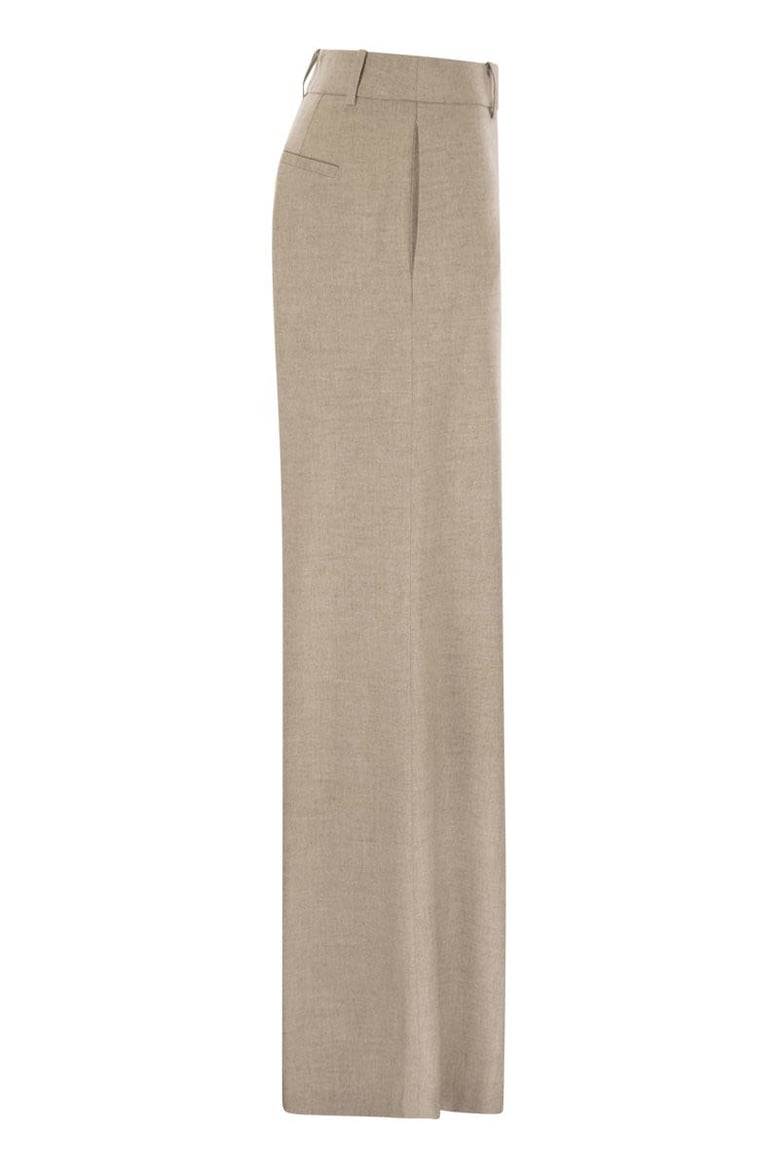 pantalon beige camal ancho by Selfnex