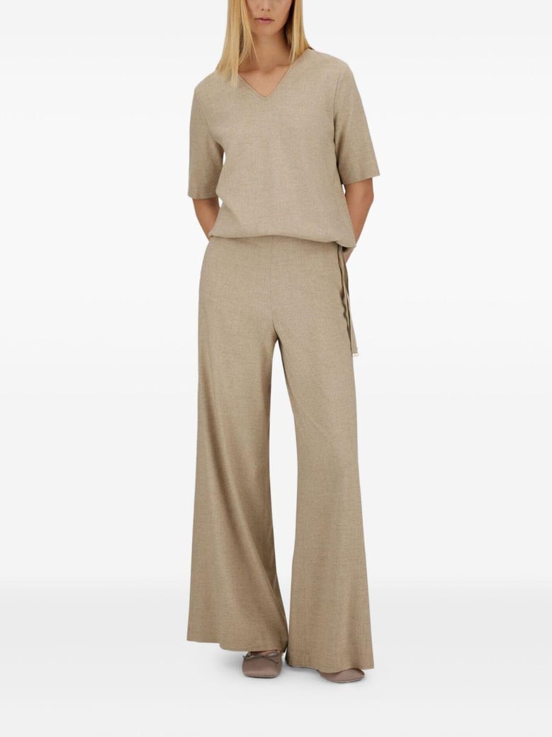 pantalon beige camal ancho by Selfnex