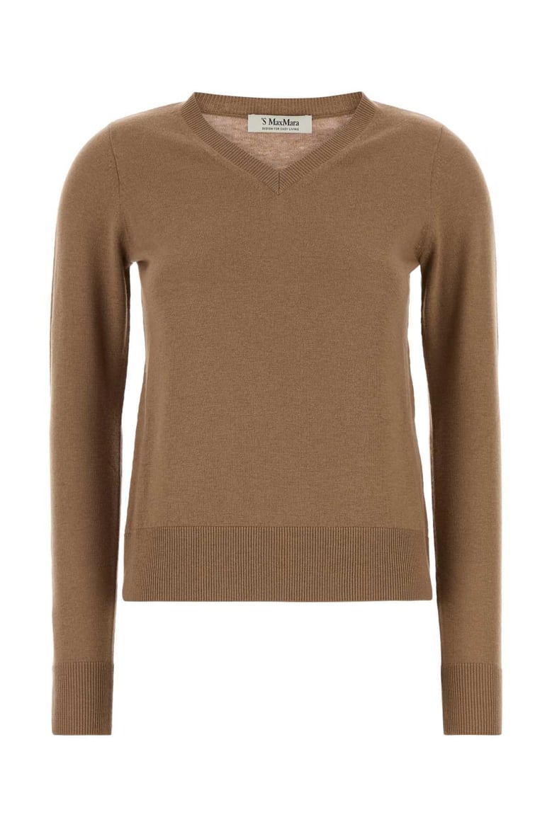 sueter idoneo camel cuello pico by Selfnex