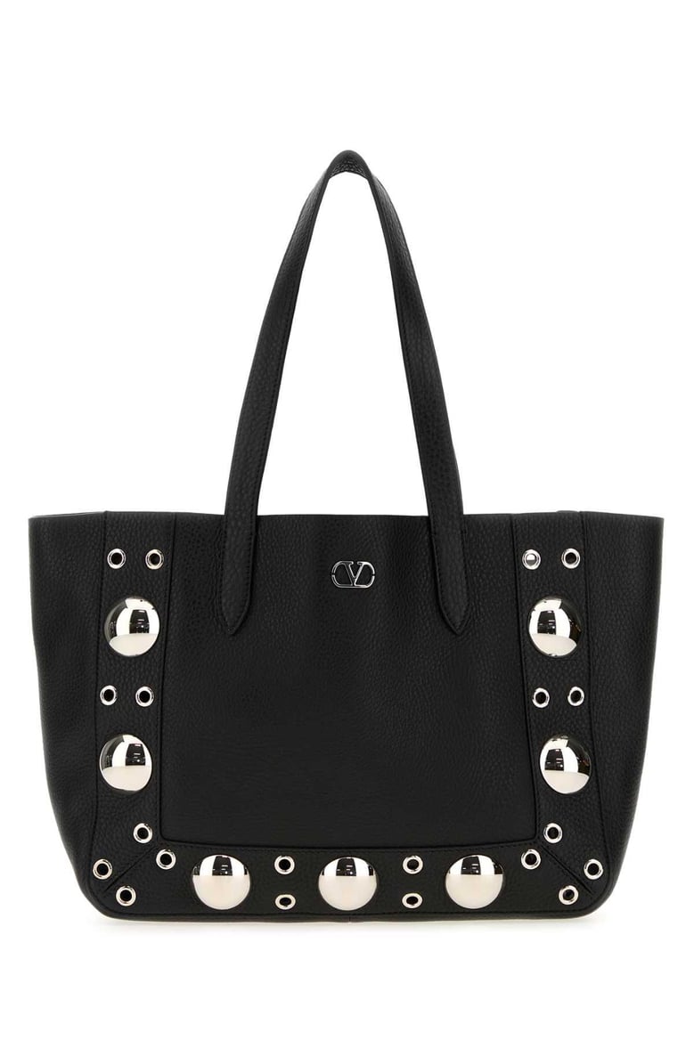black leather small nellcã´te shopping bag by Selfnex