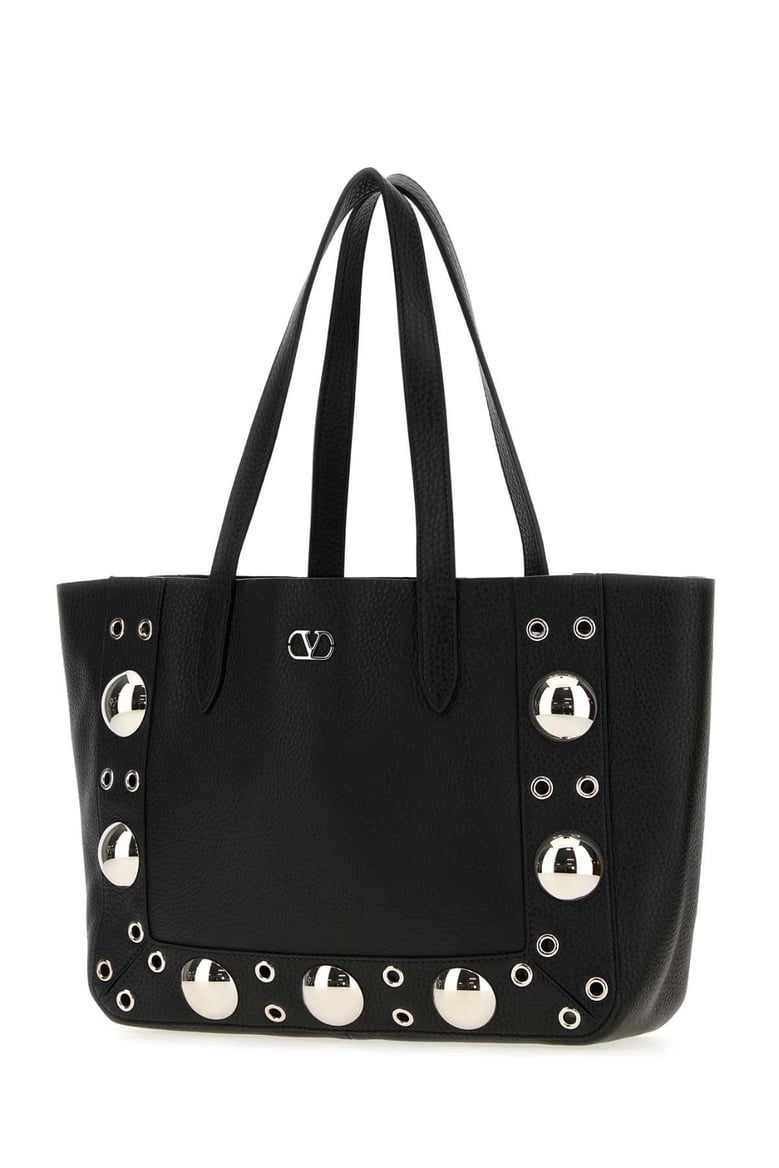 black leather small nellcã´te shopping bag by Selfnex