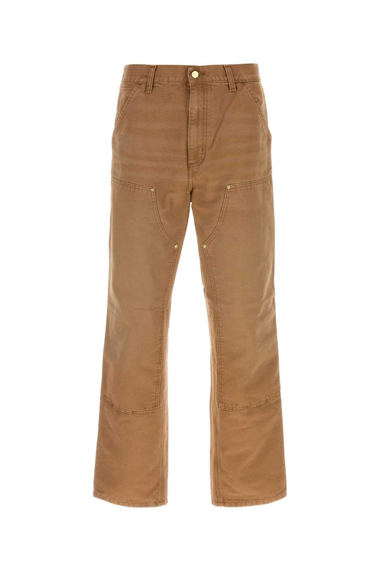 camel cotton double knee pant by Selfnex
