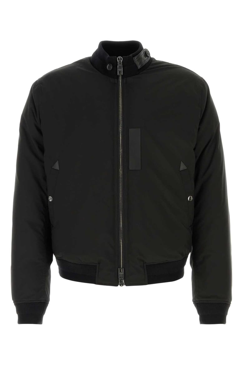 black polyester down jacket by Selfnex