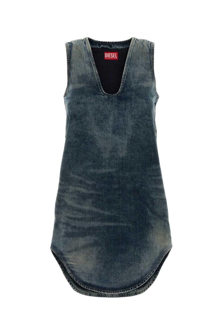 denim mini dress by Selfnex