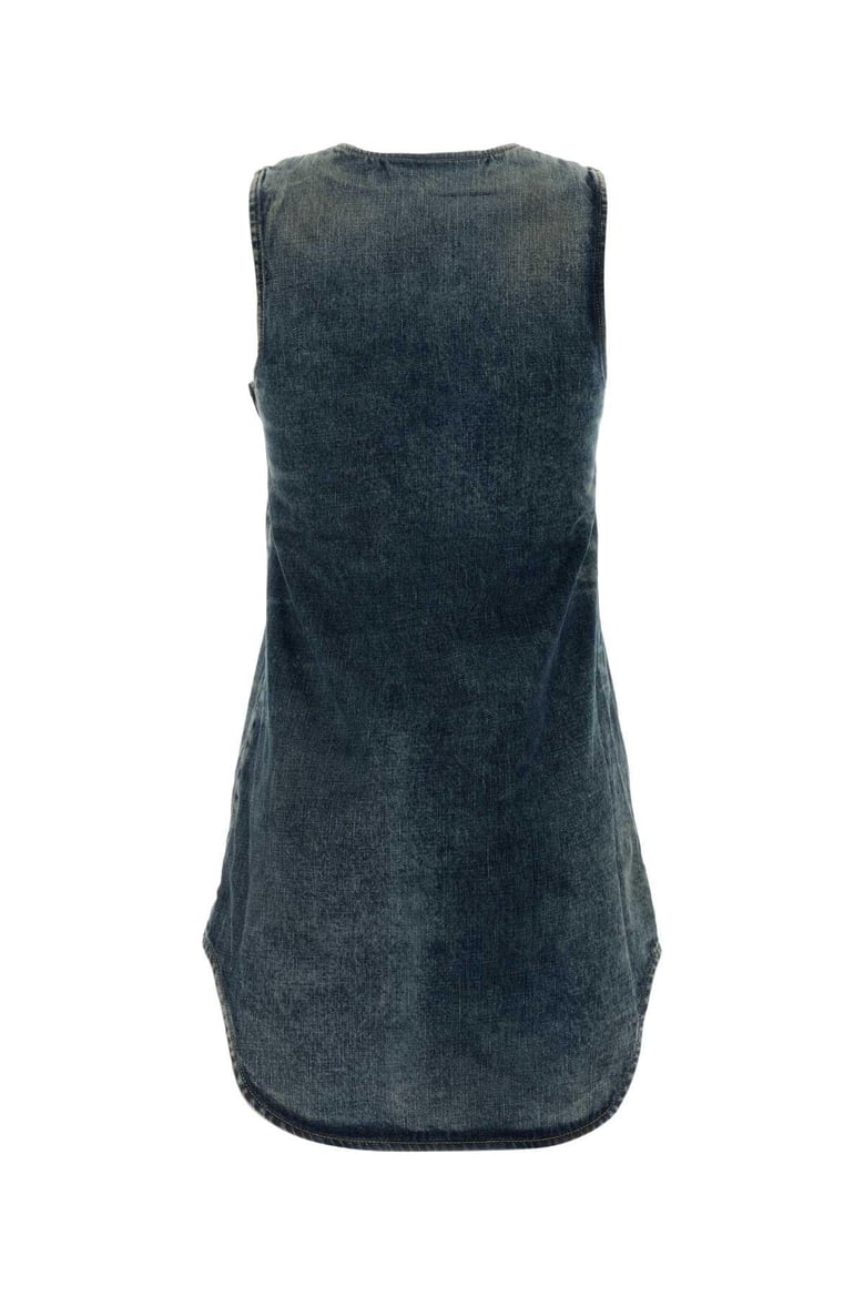 denim mini dress by Selfnex