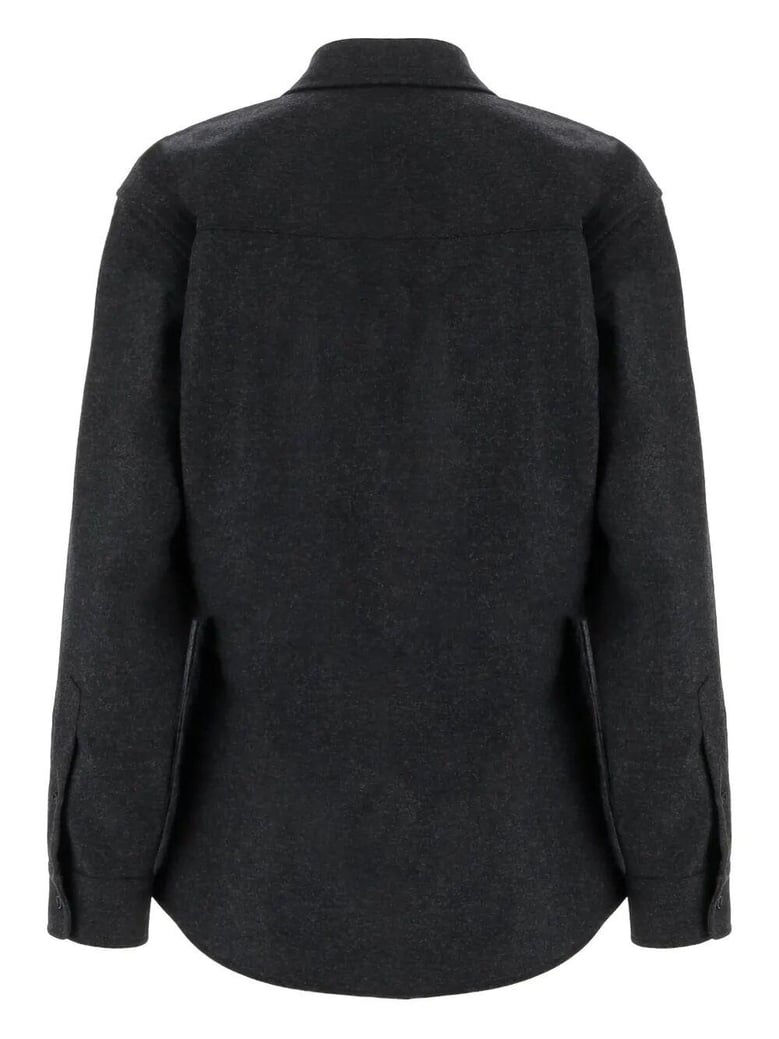 anne wool tailored shirt by Selfnex