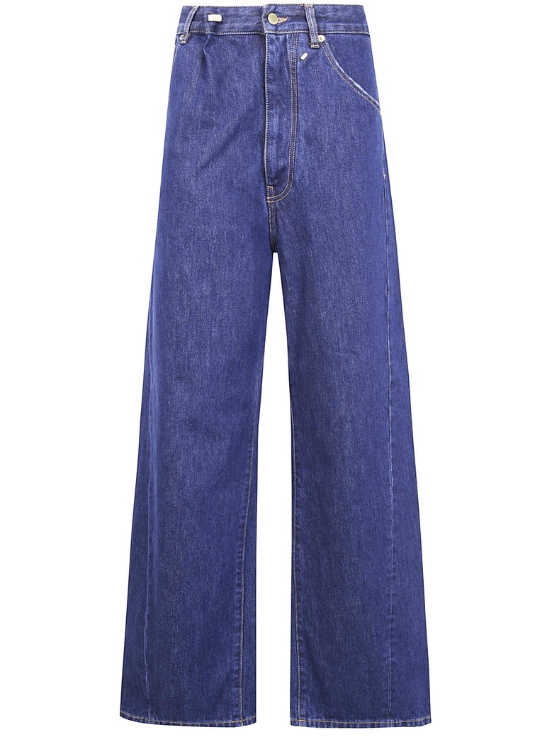 ines fold over denim by Selfnex