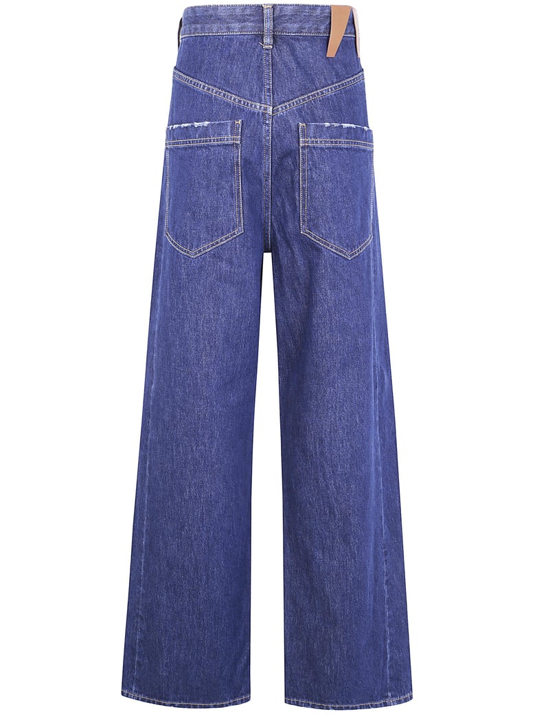 ines fold over denim by Selfnex