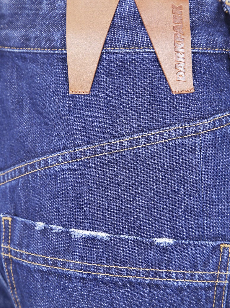 ines fold over denim by Selfnex