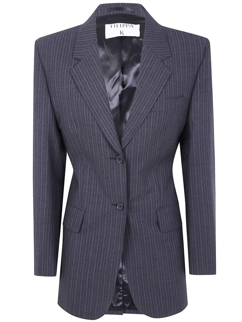 hourglass pinstripe blazer by Selfnex