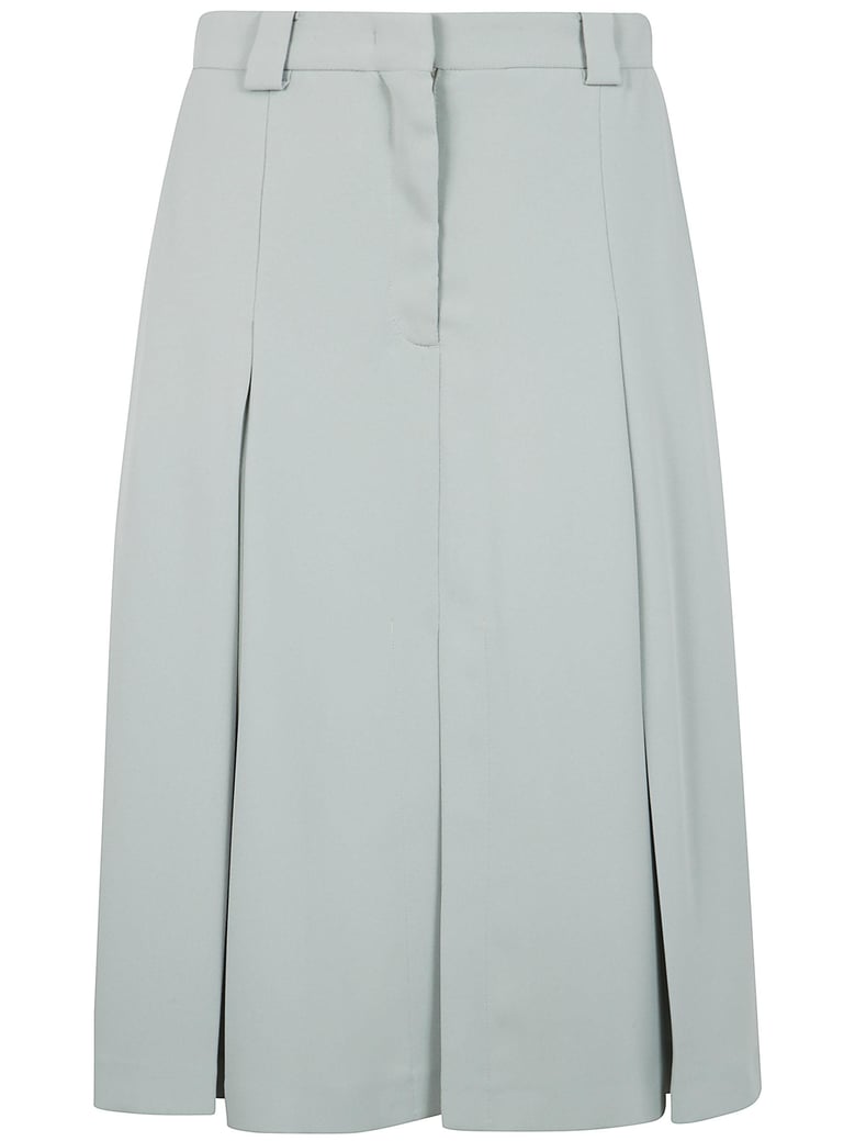 crepe sable midi skirt by Selfnex
