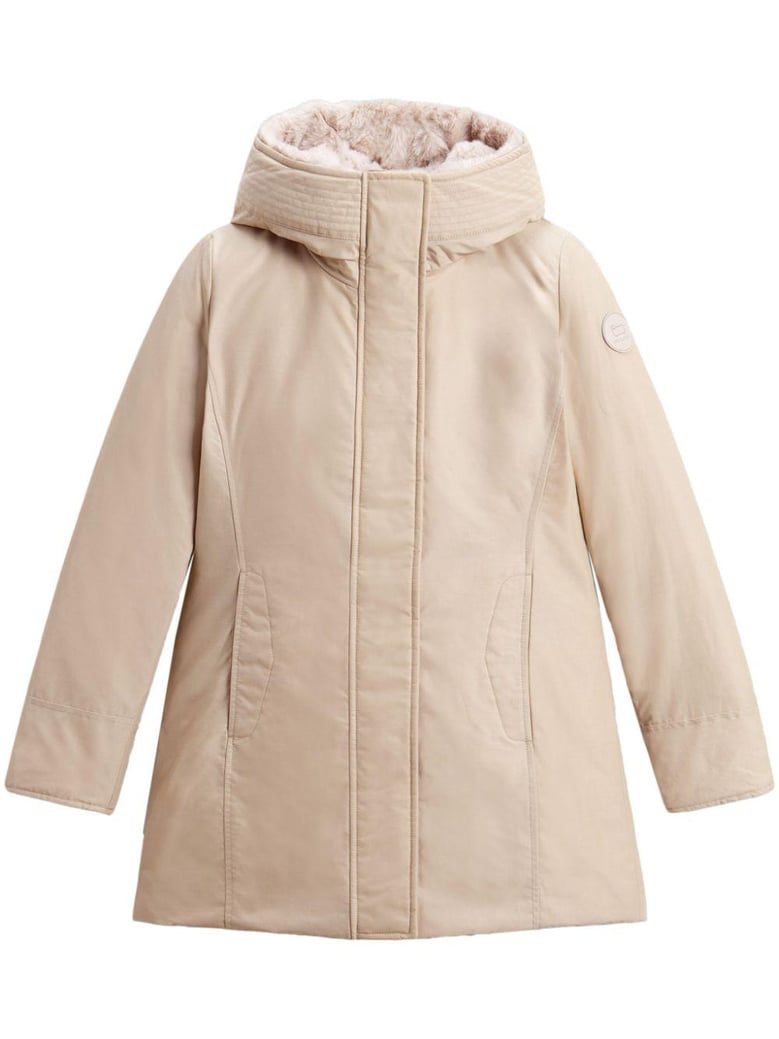 boulder faux fur parka by Selfnex