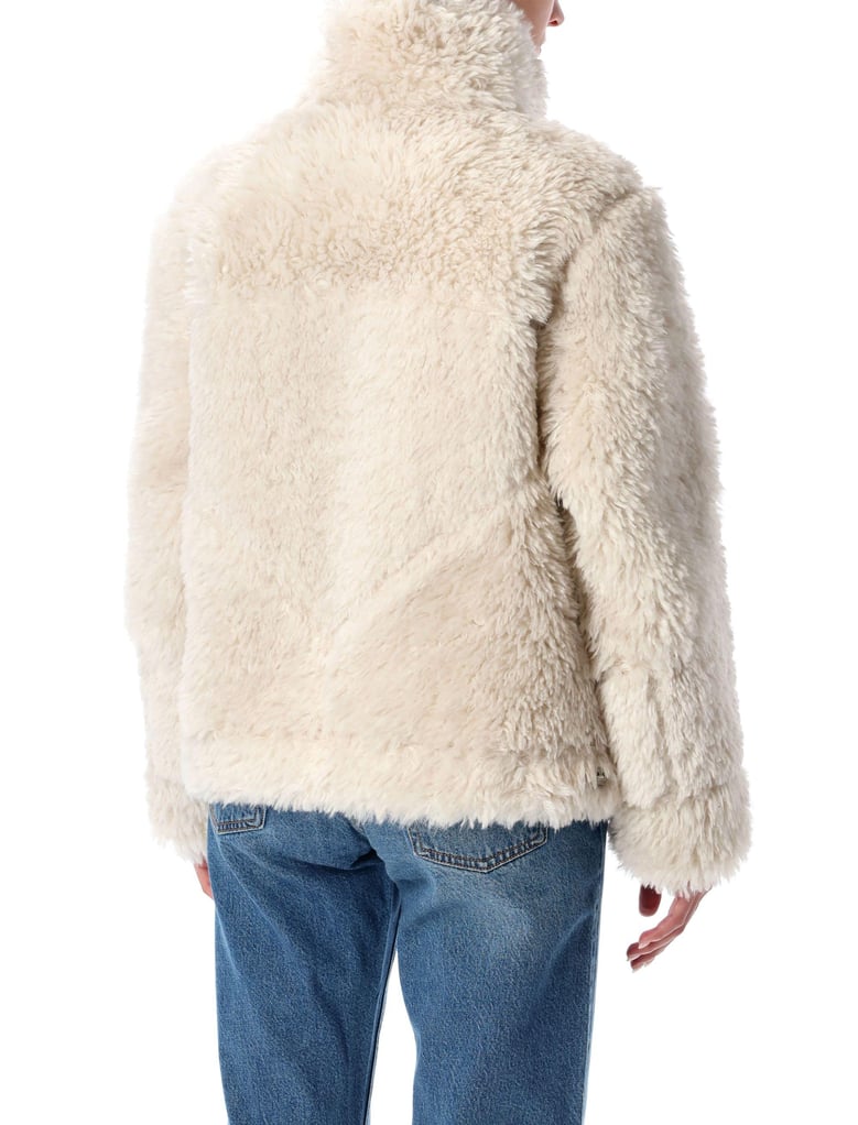 reversible faux fur jacket by Selfnex