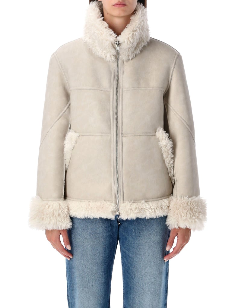 reversible faux fur jacket by Selfnex