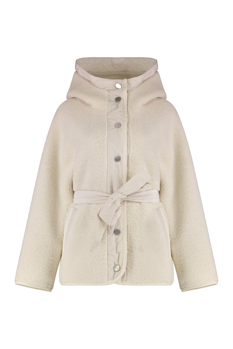 faux fur peacoat by Selfnex