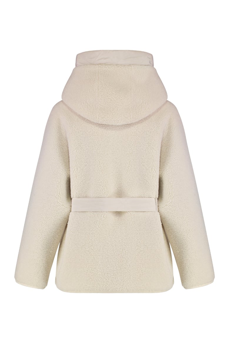 faux fur peacoat by Selfnex