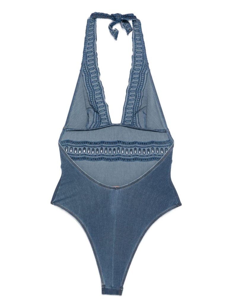 lace detail swimsuit by Selfnex