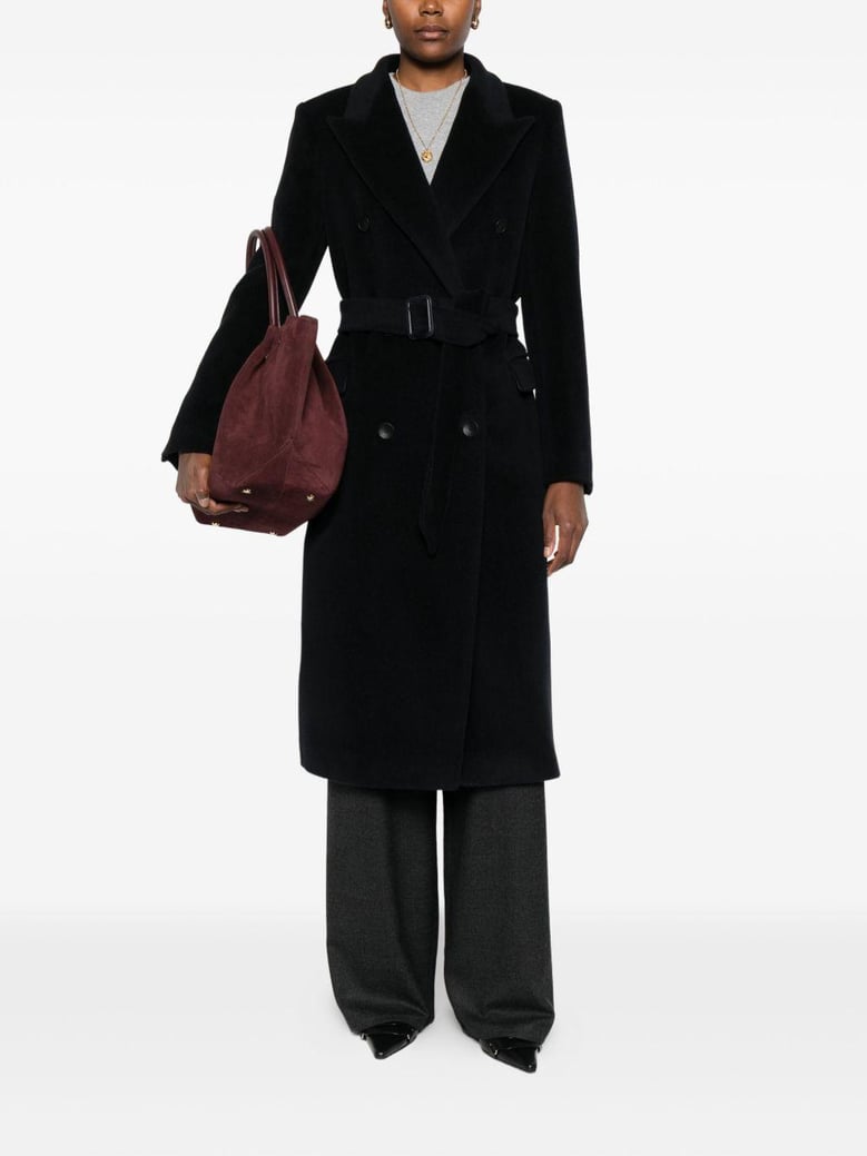 wool double-bteasted coat by Selfnex