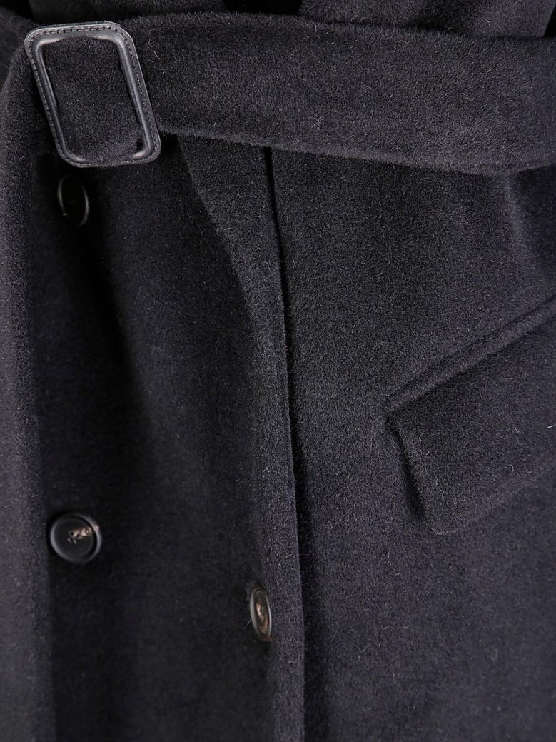 wool double-breasted coat by Selfnex