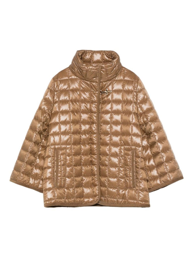 nylon quilted cape by Selfnex