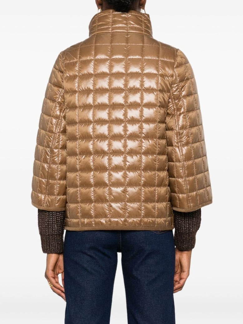 nylon quilted cape by Selfnex