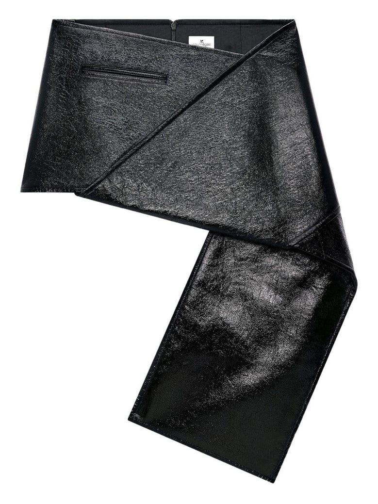 vinyl mini skirt by Selfnex