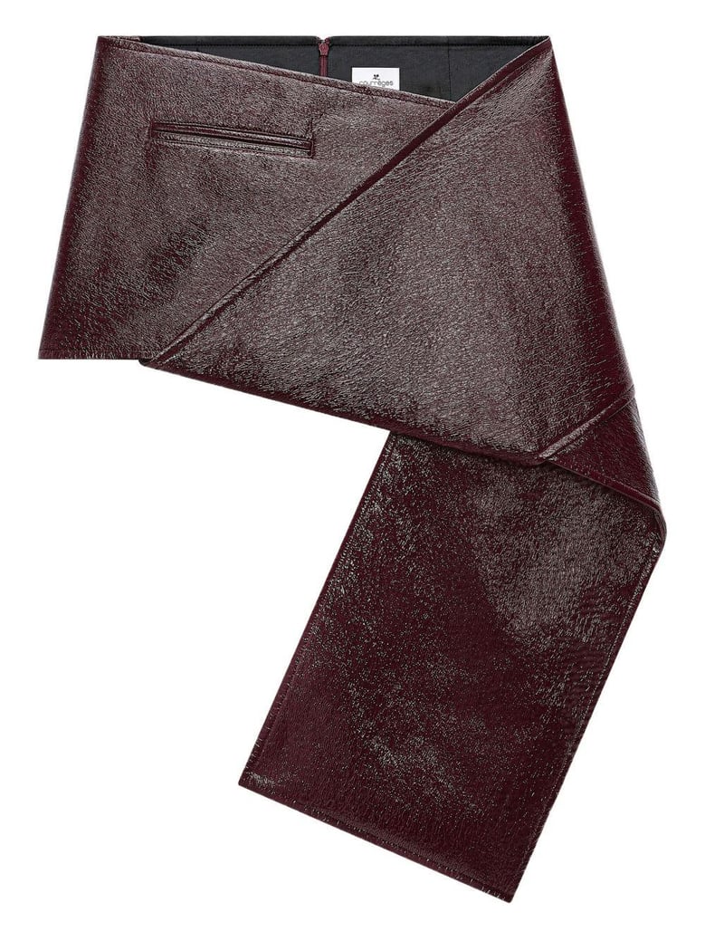 vinyl mini skirt by Selfnex