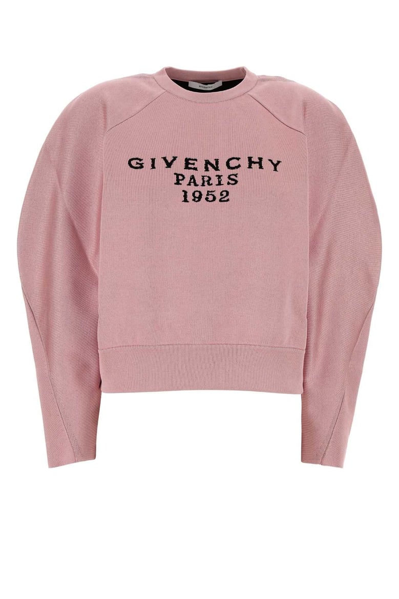 pink viscose blend sweater by Selfnex
