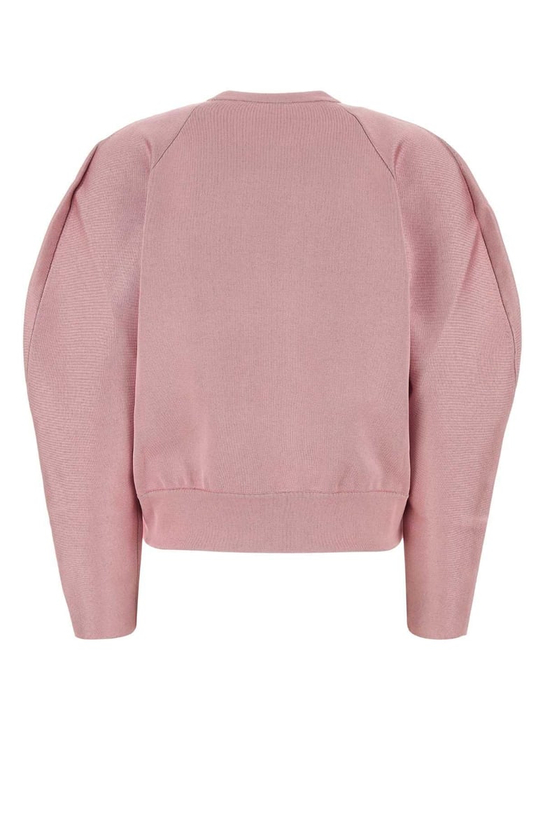 pink viscose blend sweater by Selfnex
