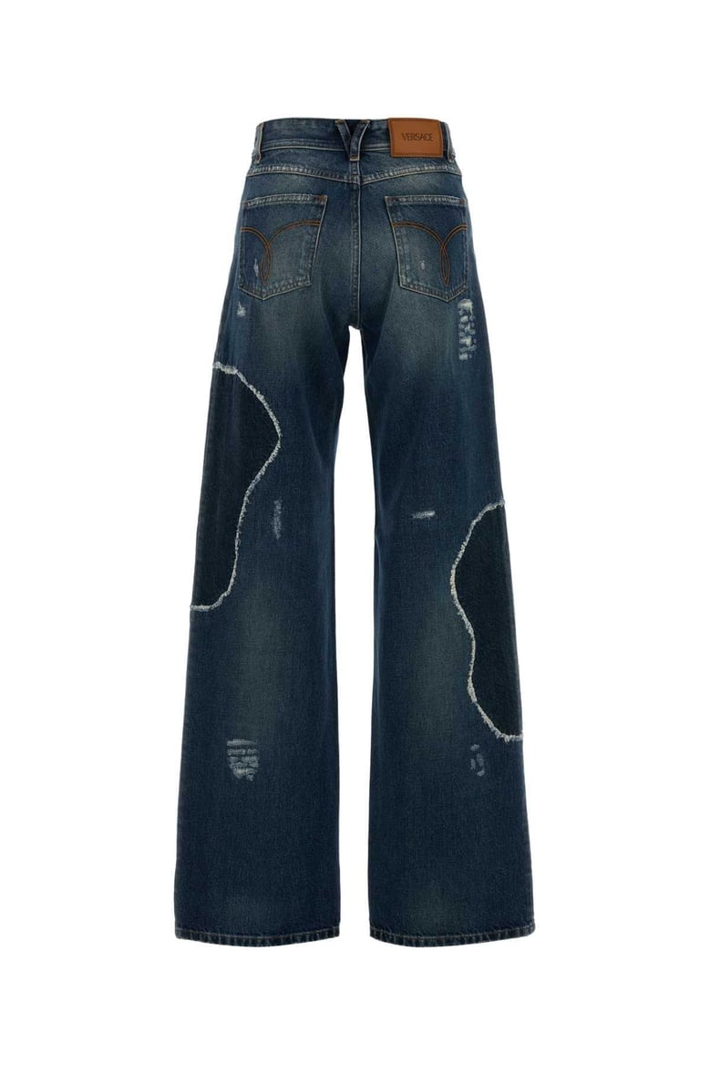 denim wide-leg jeans by Selfnex