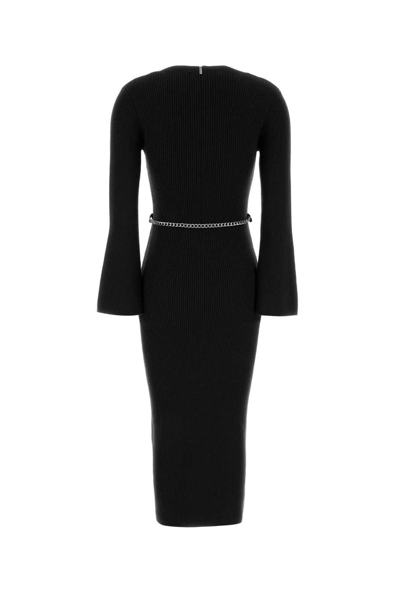black wool blend dress by Selfnex